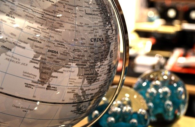 Čína na globusu